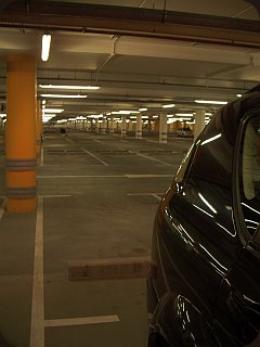 The very large and very empty parking lot