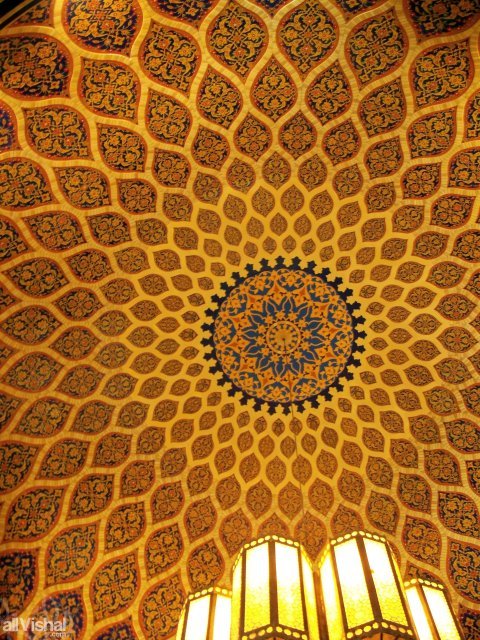 flowers of a different sort. The roof of the Persian Court in Ibn Battuta mall, Dubai