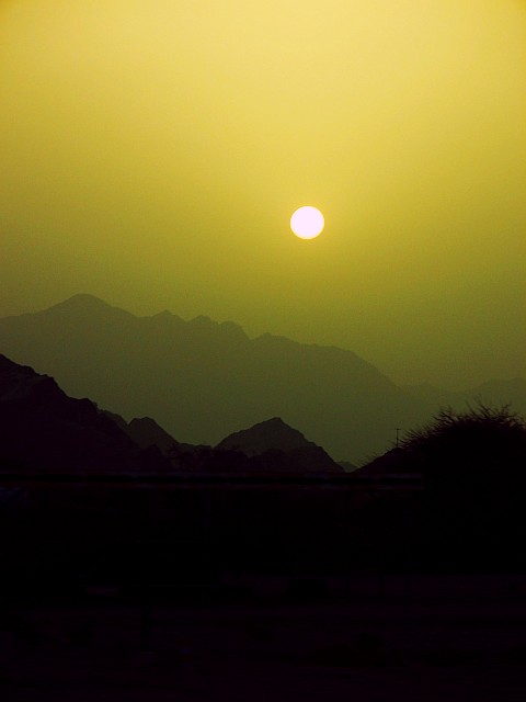 Silhouette of mountains on the road home from Yitti Silhouette of mountains on the road home from Yitti