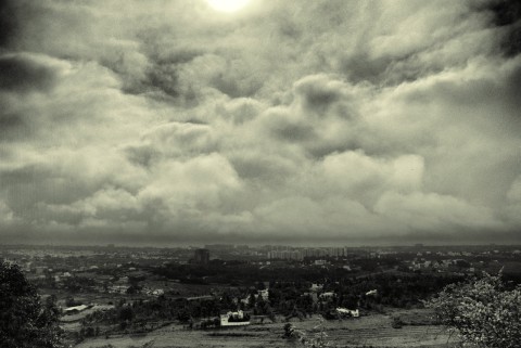 Cloudy Morning Sky over Turhalli, Bengaluru - After Cloudy Morning Sky over Turhalli, Bengaluru - After