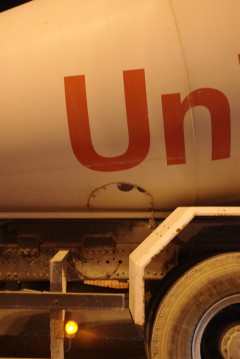 Close up of a cement mixer - before Close up of a cement mixer - before