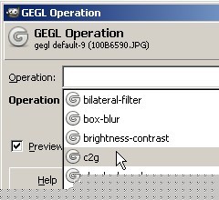 Click on Operation and select C2G Click on Operation and select C2G
