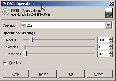 The Default values of the C2G plugin The Default values of the C2G plugin