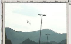 Use the magic wand tool to select the sky Use the magic wand tool to select the sky