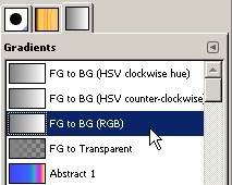 Use FG to BG in the Gradient Tool