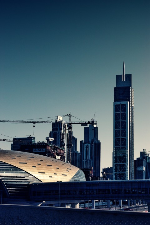 Old Town in Downtown Dubai - cross-processed Old Town in Downtown Dubai - cross-processed