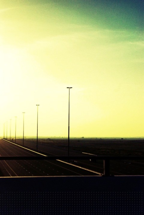 Dubai Outer Bypass Road - cross-processed Dubai Outer Bypass Road - cross-processed