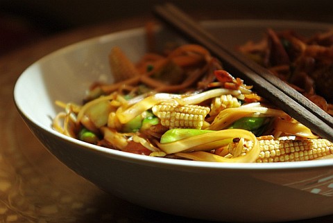 Stir fry egg noodles