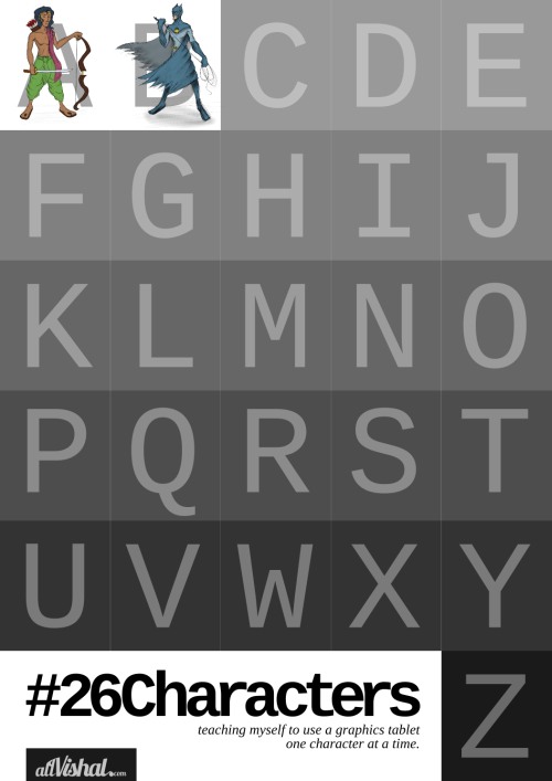 #26characters a-b complete