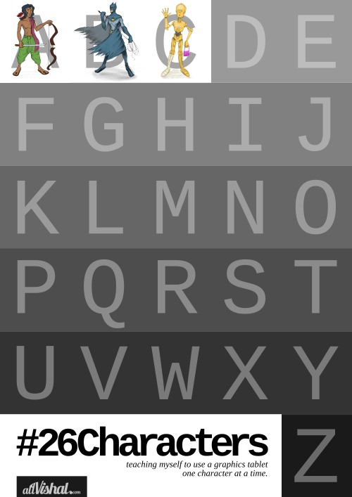 #26characters a-c complete