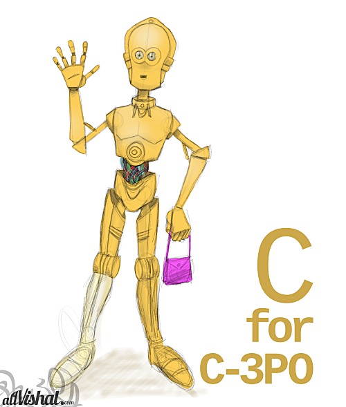 #26characters c for c-3po