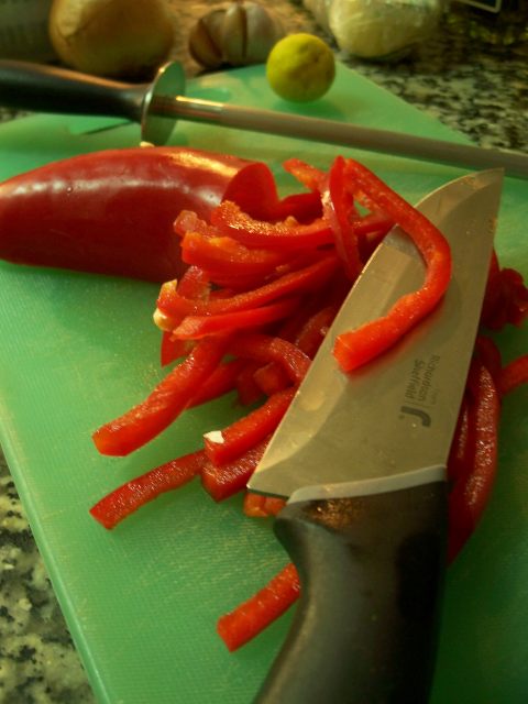 linguine peppers av