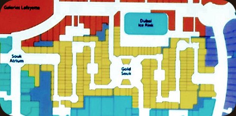 Map of the Dubai Mall Gold Souk